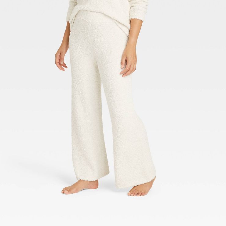 Women's Cozy Feather Yarn Wide Leg Pants - Stars Above™ | Target