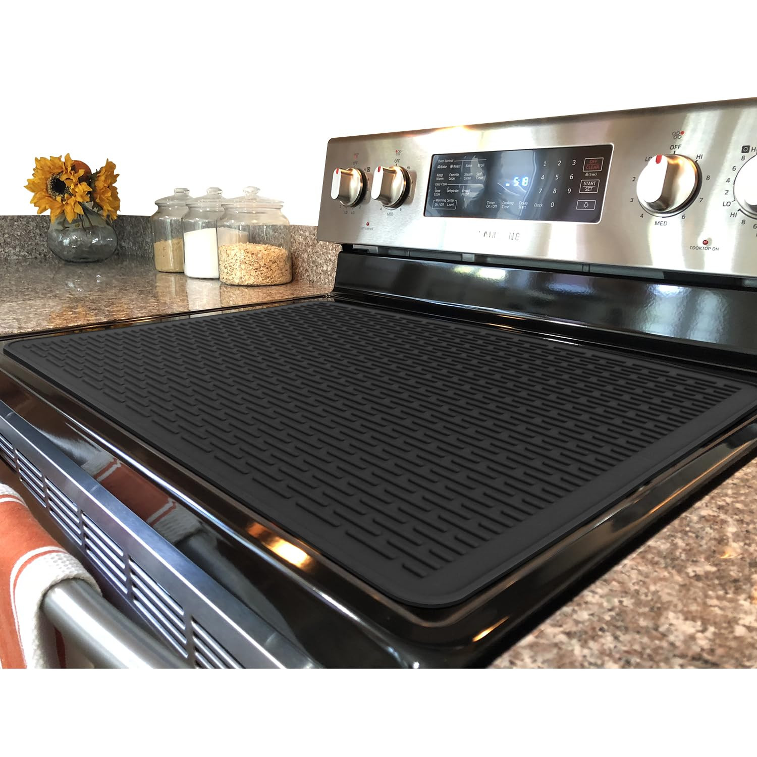 Stove Top Cover for Electric Stove - Silicone Stove Mat for Glass Top, Glass Cooktop Protector, X... | Amazon (US)