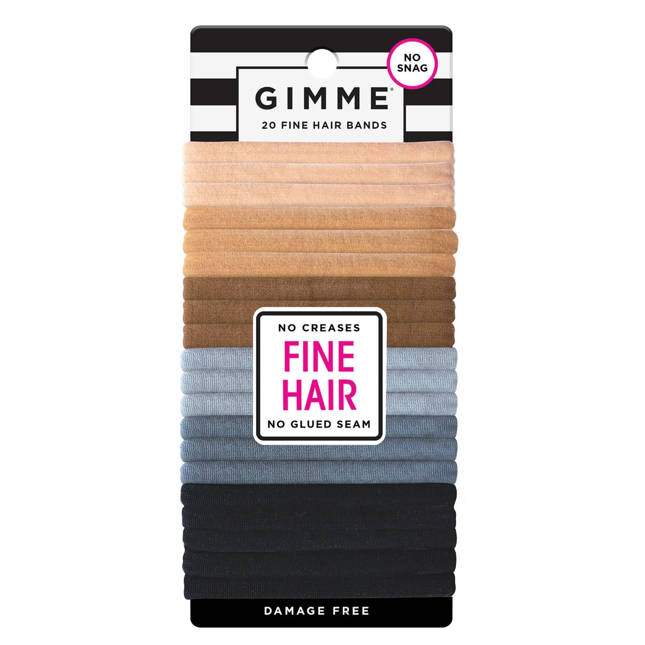 Gimme Ponytail Holder Hair Tie for Fine Hair, Neutral Colors, 20 Ct | Walmart (US)