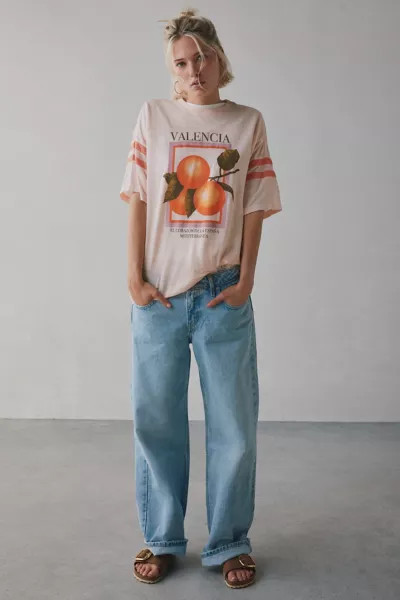 BDG Rowan Valencia Orange Graphic Oversized Tee | Urban Outfitters (US and RoW)