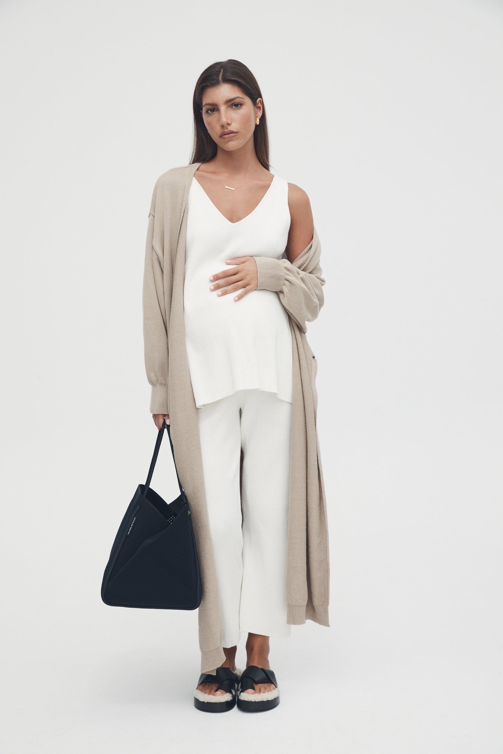 Knit Tank (Off White) | Legoe Heritage Maternity