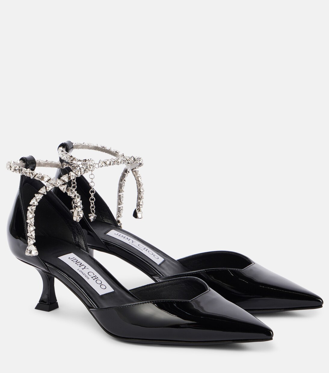 Stevie 30 embellished patent leather pumps | Mytheresa (UK)