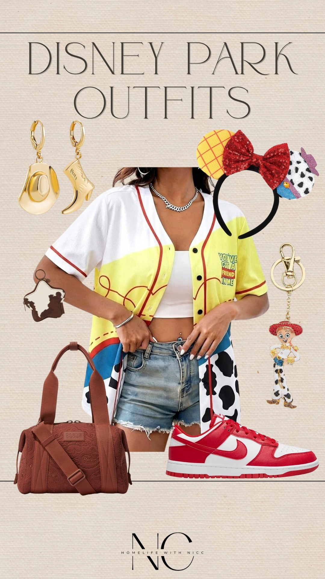 Dress like Jessie from Toy Story on your next Disney trip!! Here is some outfit inspo for your next Disney vacation! Styled with my favorite Dagne Dover bags! ❤️🥰🖤

#LTKgrwm #LTKmomlife #LTKTravel
