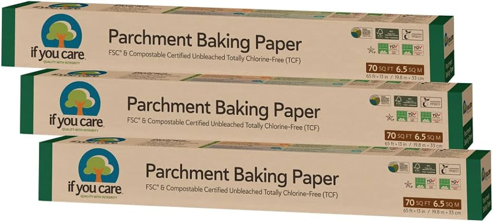 If You Care Parchment Baking Paper 70 Sq Ft Roll, Unbleached, Chlorine Free, Greaseproof, Silicon... | Amazon (US)