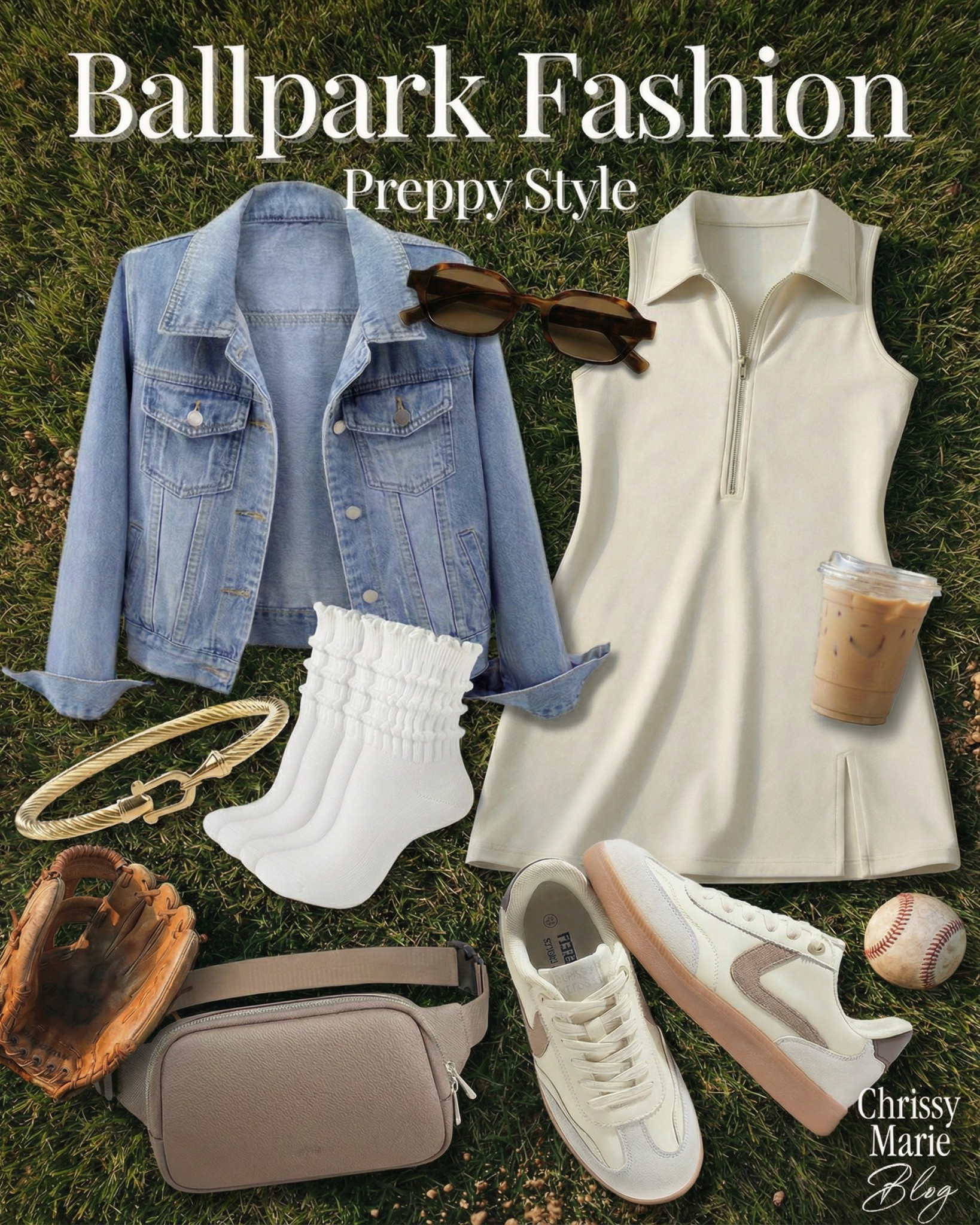 Ballpark days, but make it preppy ⚾🤍
A sporty little dress, classic denim jacket, and comfy sneakers make the perfect outfit for a day at the field. Easy, cute, and ready for sunshine, snacks, and cheering from the stands.

#ballparkstyle #baseballmomstyle #gamedayoutfit #preppystyle #sportsmomlife #amazonfashionfinds #casualchicstyle #baseballseason 

 #LTKSeasonal #LTKBeauty