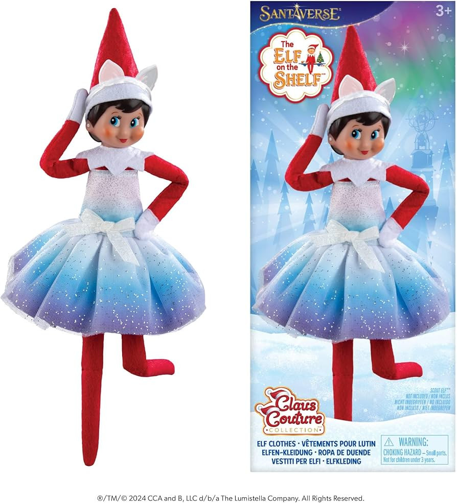 The Elf on the Shelf Claus Couture Extraordinary Noorah Party Dress for Your Scout Elf - Includes... | Amazon (US)