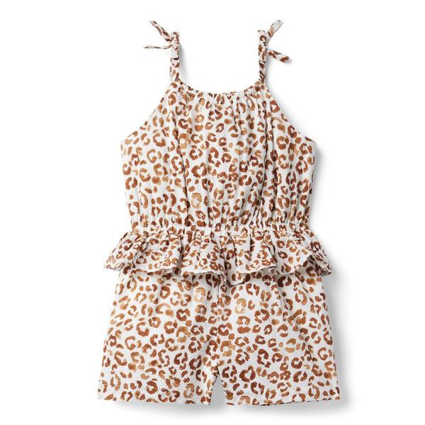 Leopard Peplum Romper | Janie and Jack