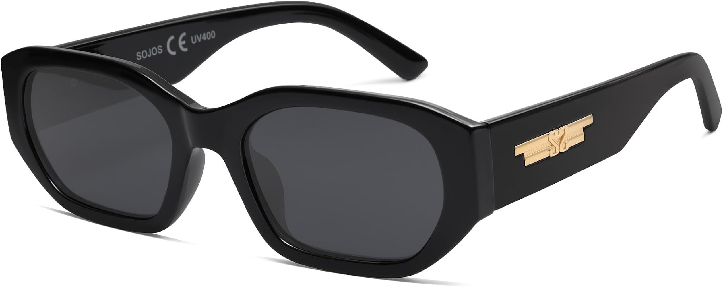 SOJOS Polarized Sunglasses Womens Mens Retro Rectangle Sun Glasses Trendy Hexagonal Frame 80s 90s... | Amazon (US)