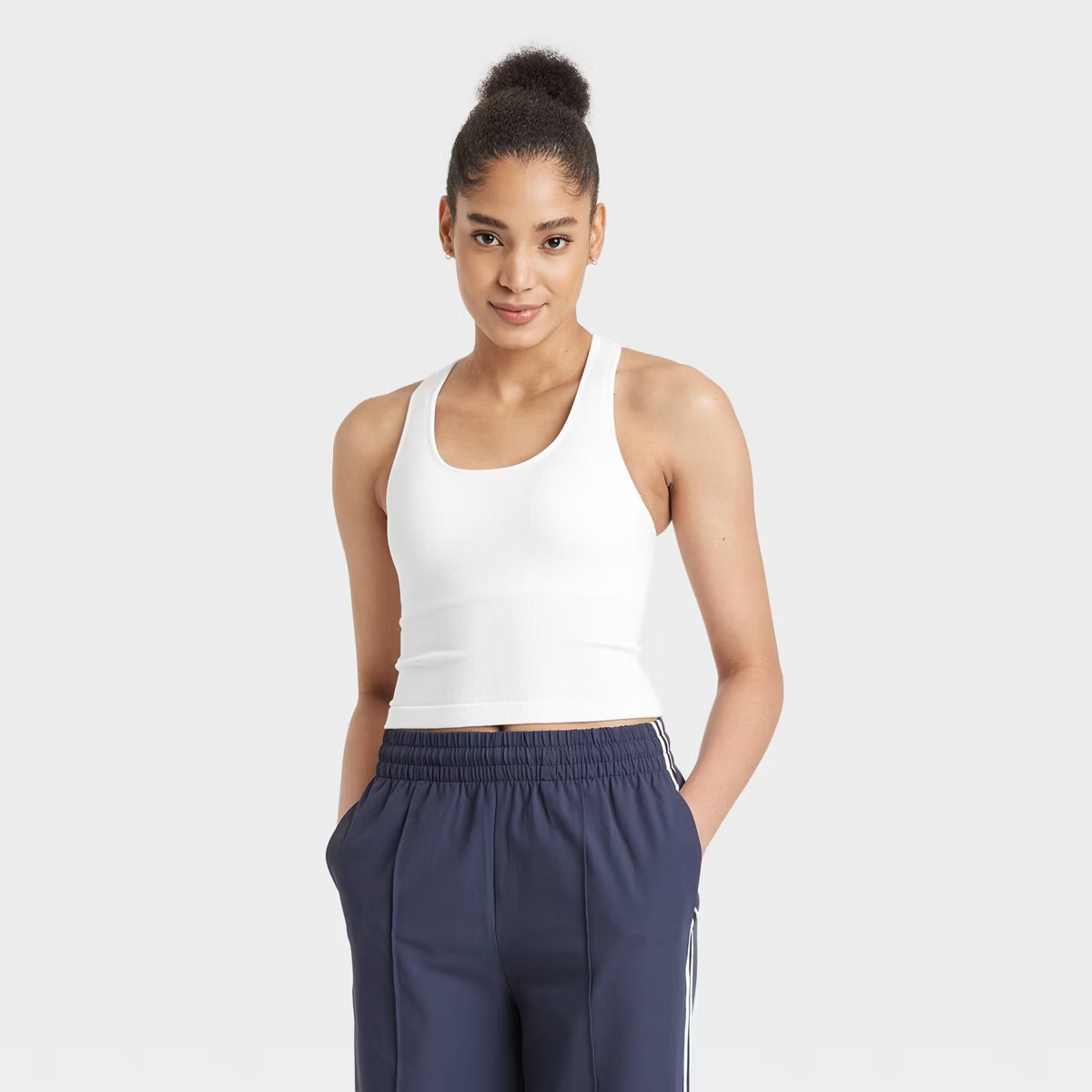 Women's Seamless Racerback Ribbed Tank Top - All In Motion™ | Target