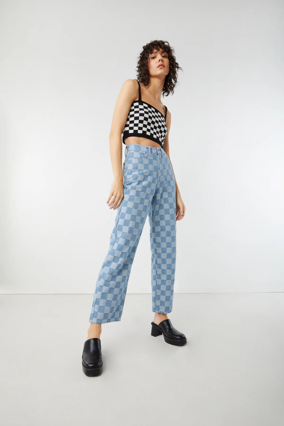 CHECKERED CROPPED TANK        5.0 star rating   1 Review          $13  Additional 15% Off - Price... | OAK + FORT