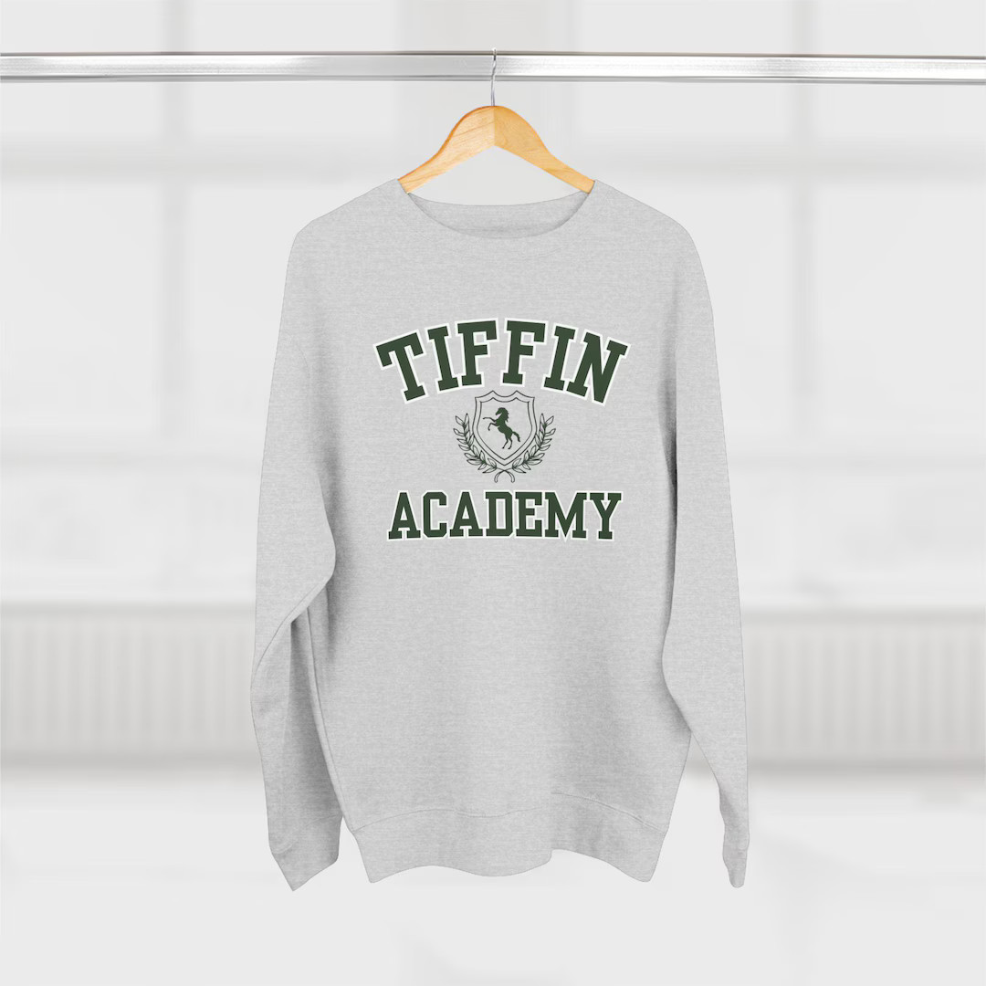 Tiffin Academy Crewneck Sweatshirt; Size S - 2XL; 2 Colors; Elin Hilderbrand Books - Etsy | Etsy (US)
