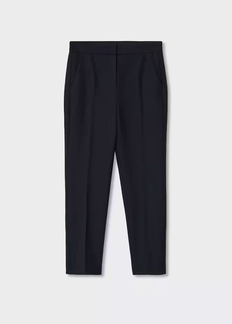 Belt straight-fit pants -  Women | Mango USA | MANGO (US)