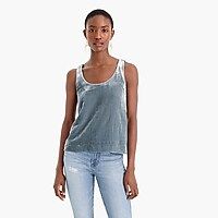 Velvet tank top | J.Crew US