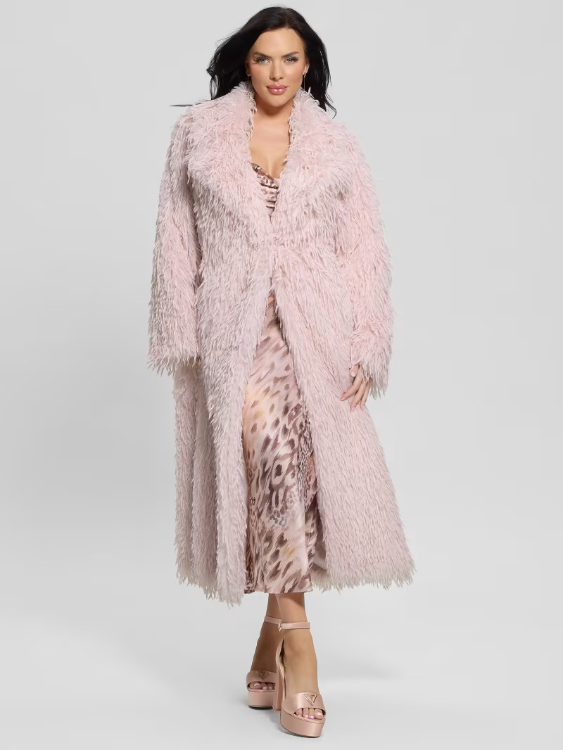 Fenix Faux-Fur Longline Coat | Guess US | Guess (US)
