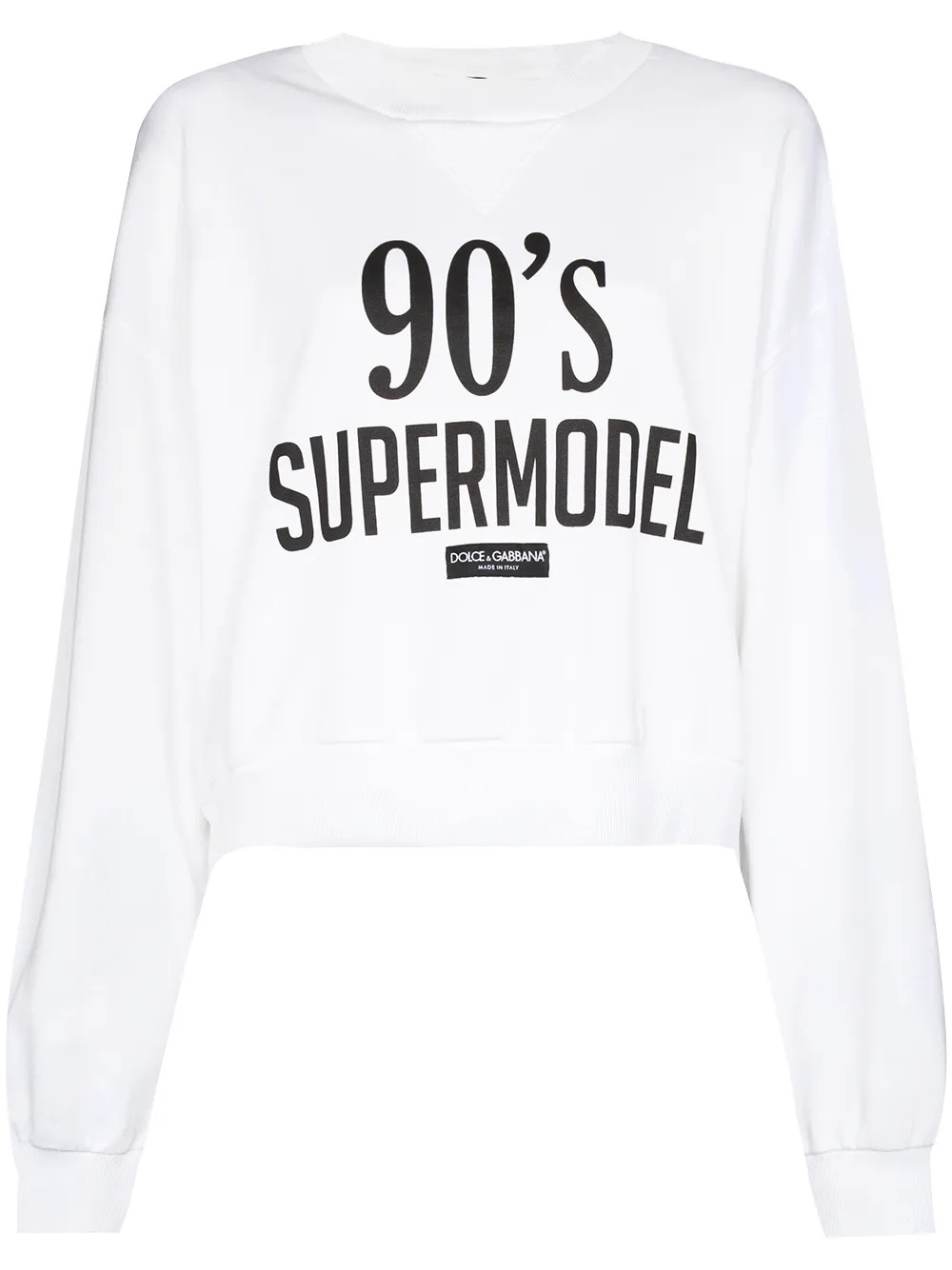 Dolce & Gabbana '90s Supermodel-print drop-shoulder Sweatshirt - Farfetch | Farfetch Global