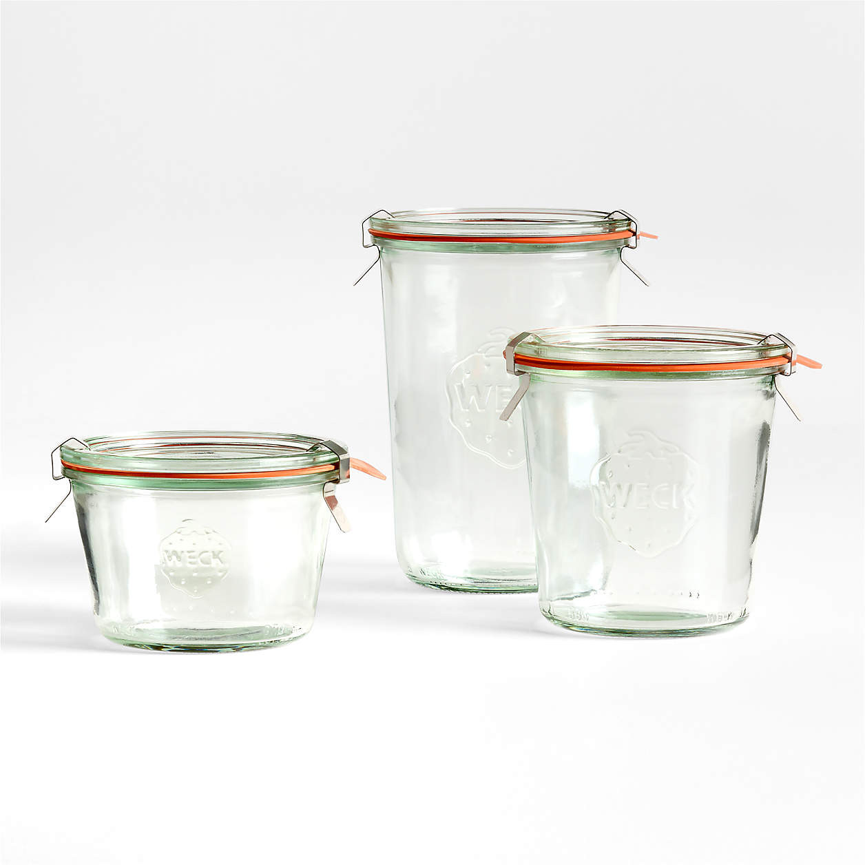 Weck 19.6-Oz. Glass Canning Jar + Reviews | Crate & Barrel | Crate & Barrel