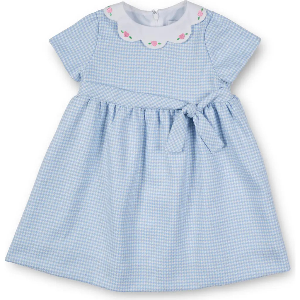 Florence Eiseman Houndstooth Dress With Hearts in Light Blue, White at Nordstrom, Size 6X | Nordstrom