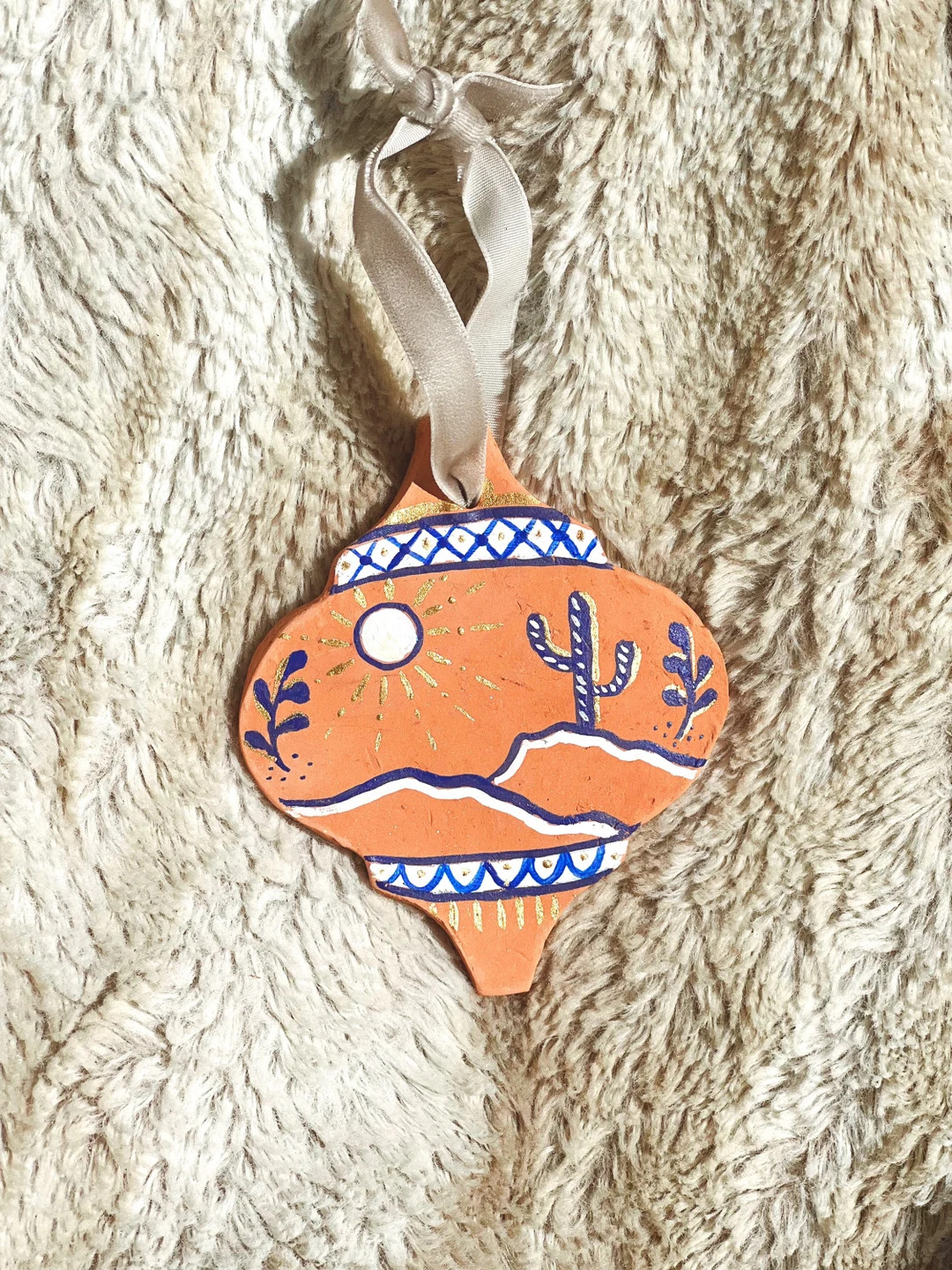 Talavera inspired ornaments | Etsy (US)