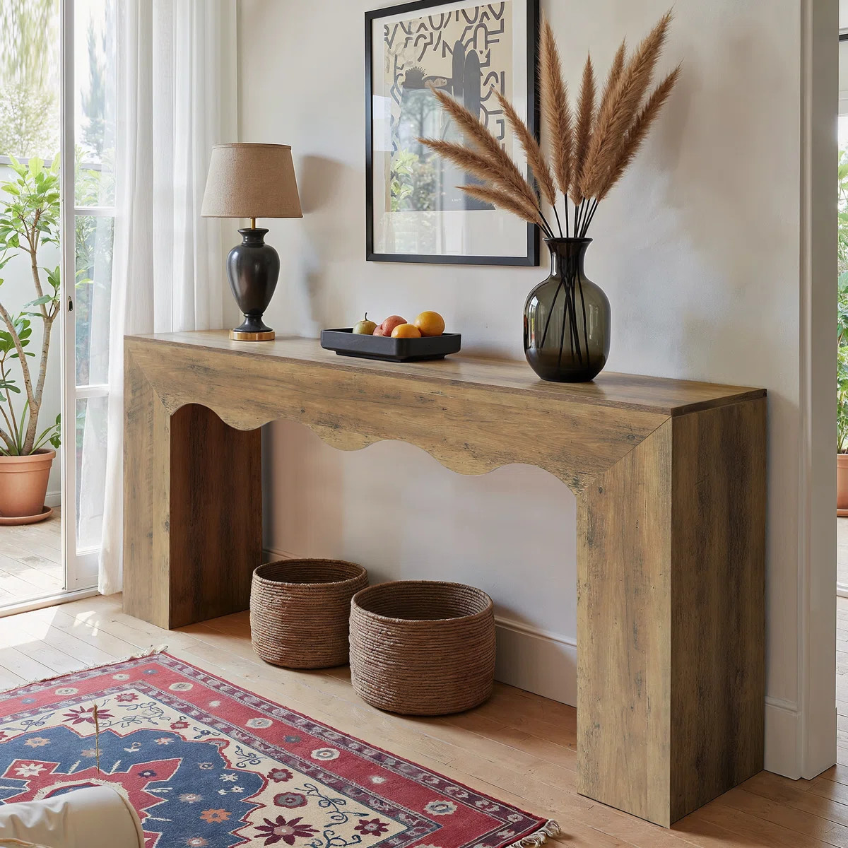 63" Long  Farmhouse Console Table | Wayfair North America