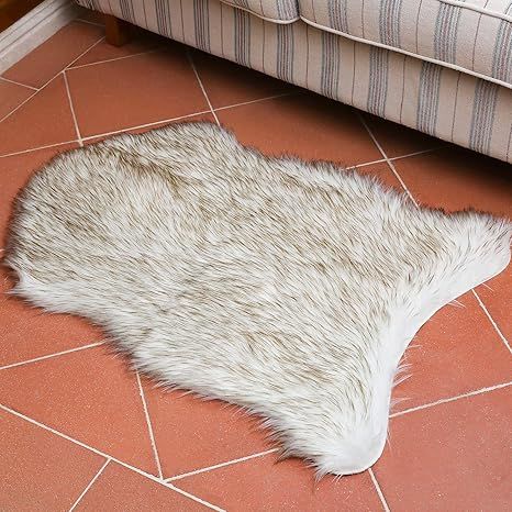 ITSOFT Premium Soft Faux Fur Area Rug for Bedroom, Living Room, Chair Couch Cover, Bedside Plush ... | Amazon (US)