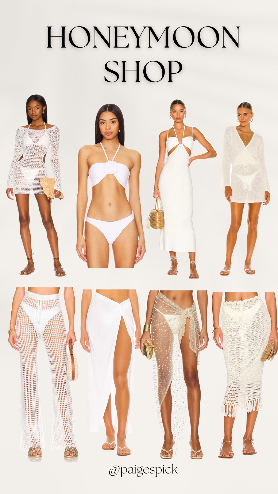 Your bridal era isn’t over until the honeymoon wraps up! Shop these white resort pieces - great beachwear for your honeymoon!

#LTKstyletip #LTKwedding #LTKtravel