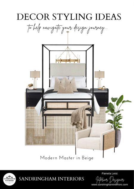Modern Master Bedroom in Beige |
Home Decor Ideas Modern Bedroom


Canopy Bed
Rugs
Nightstands
Chandelier
Table Lamps
Pillows




#LTKhome #LTKstyletip #LTKFind