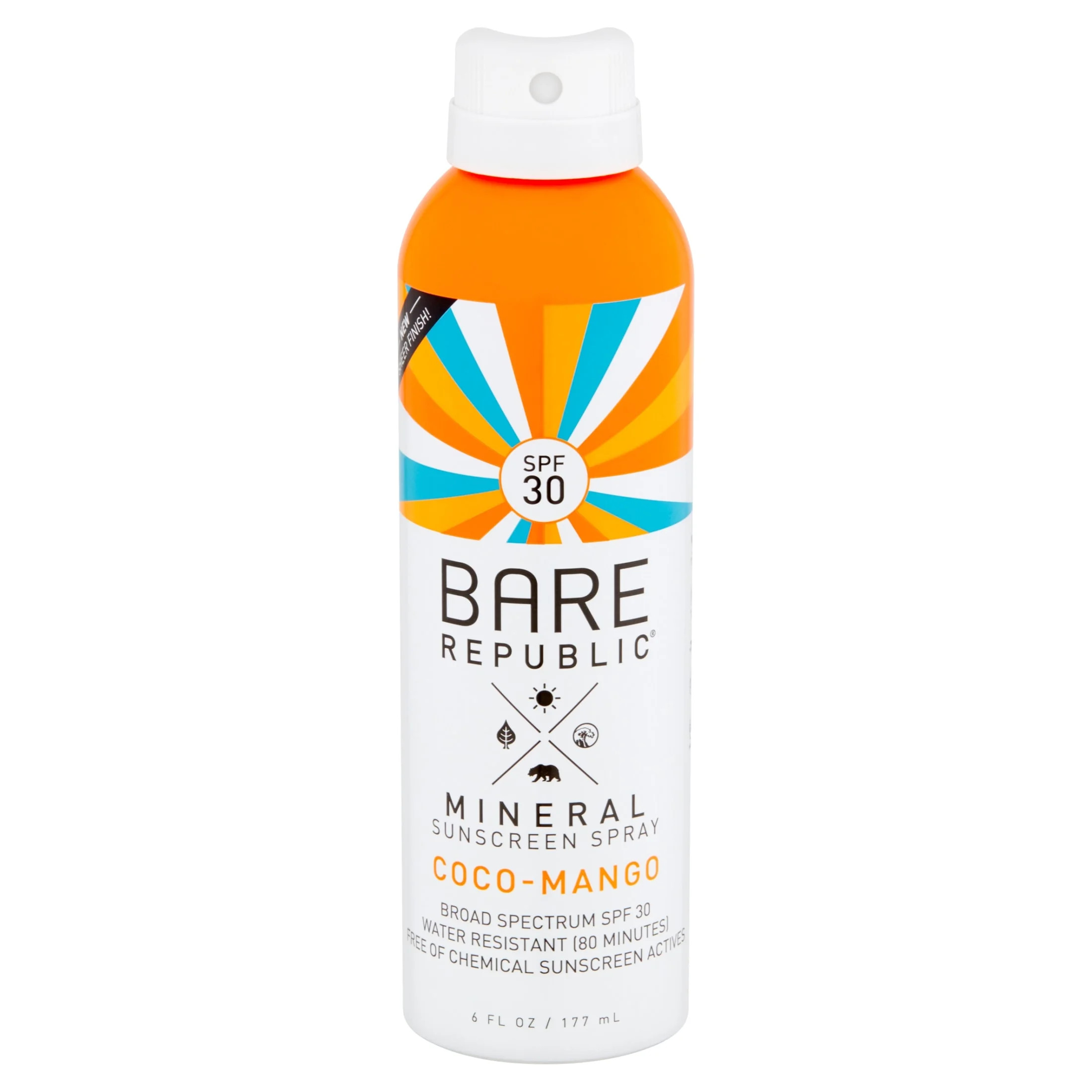 Bare Republic Mineral SPF 30 Sunscreen Body Spray, Coco Mango, 6 fl oz | Walmart (US)