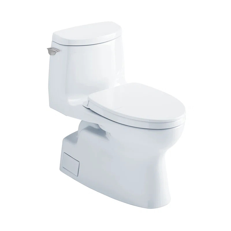 TOTO® Carlyle® II 1G® One-Piece Elongated 1.0 GPF Universal Height Toilet with CEFIONTECT and ... | Wayfair North America