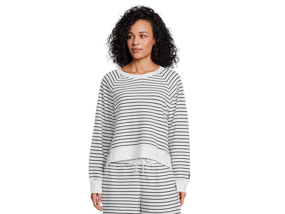 Tommy Bahama Marina Del Mar Stripe Crew Neck Women's Clothing Coastline : LG (US 12-14), Cotton | Zappos
