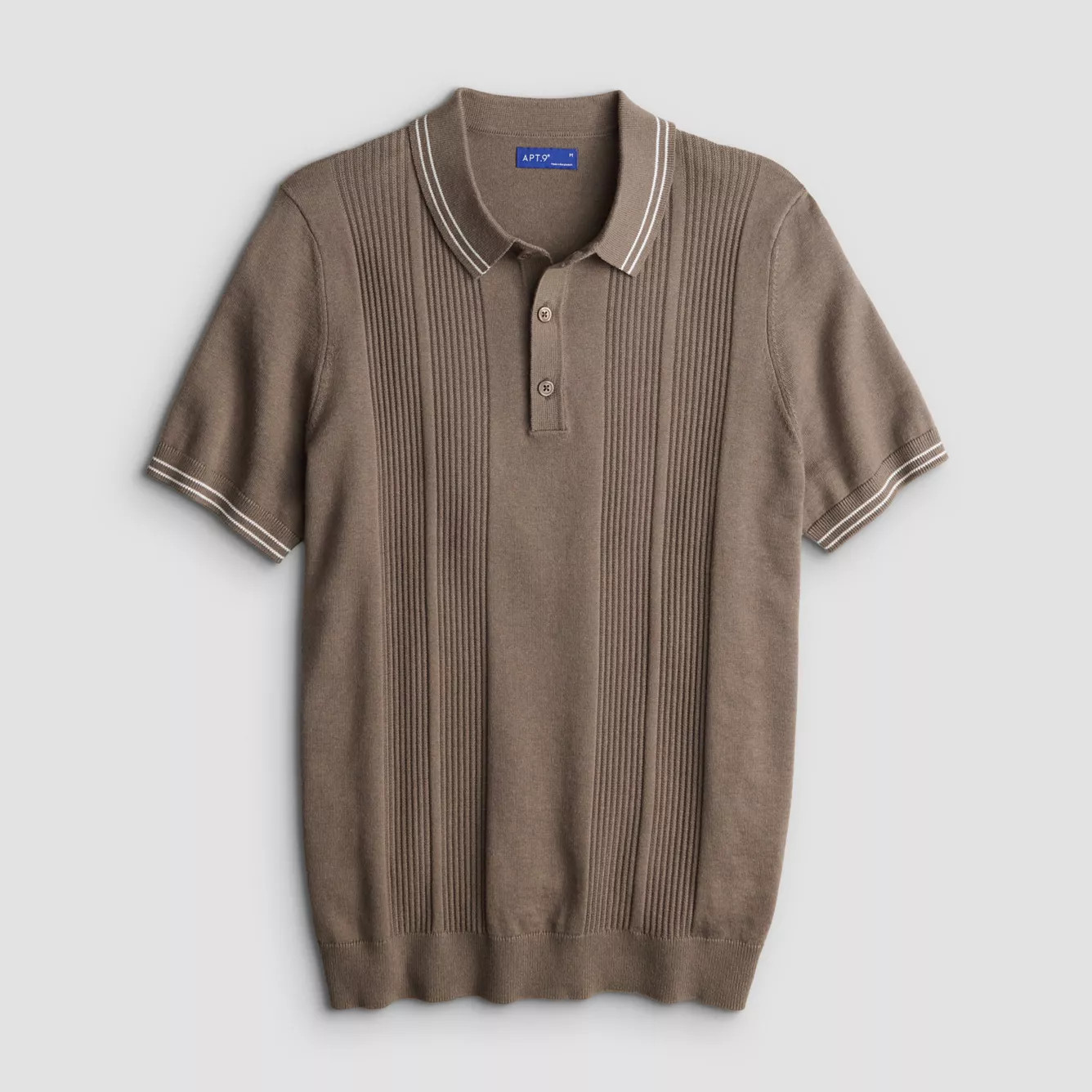 Men's Apt. 9® Textured Stitch Short Sleeve Sweater Polo | Kohl's