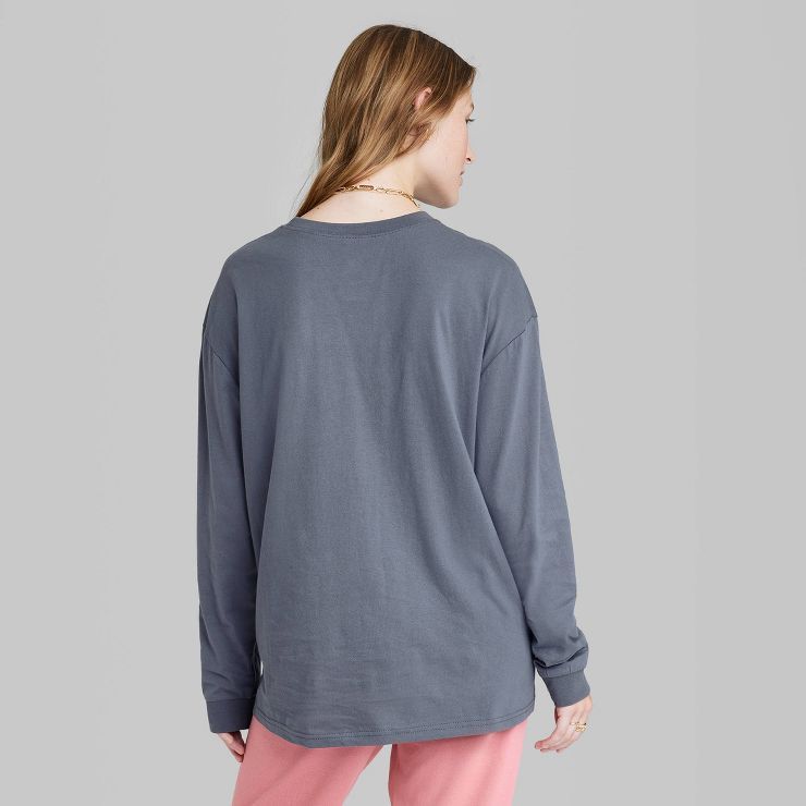 Women's Ascot + Hart Malibu Long Sleeve Graphic T-Shirt - Gray | Target