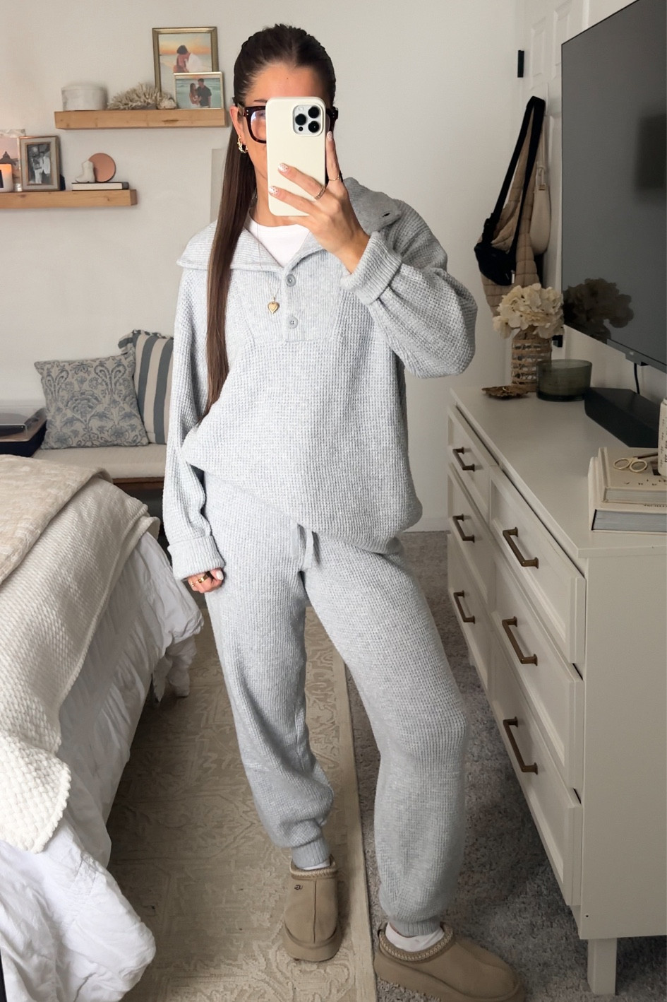 Top- Medium
Pants- Small