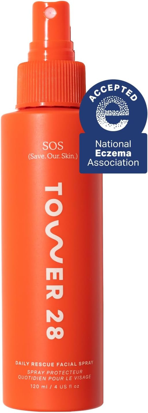 Tower 28 SOS Daily Rescue Facial Spray for Sensitive Skin, Hypochlorous Acid Spray Helps Reduce R... | Amazon (US)