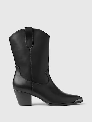 Vegan Leather Western Boots | Gap (US)