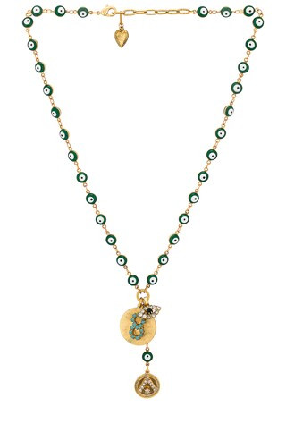 Elizabeth Cole Galia Necklace in Green from Revolve.com | Revolve Clothing (Global)