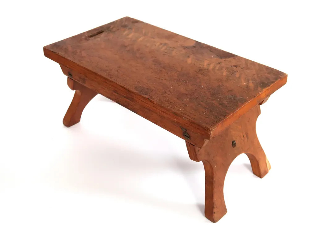 Vintage Wood Bench Stool Kitchen Kaddy - Etsy | Etsy (Global)