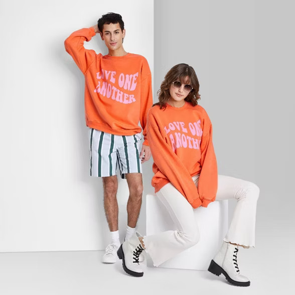 Oversized Sweatshirt - Wild Fable™ Orange XXL | Target