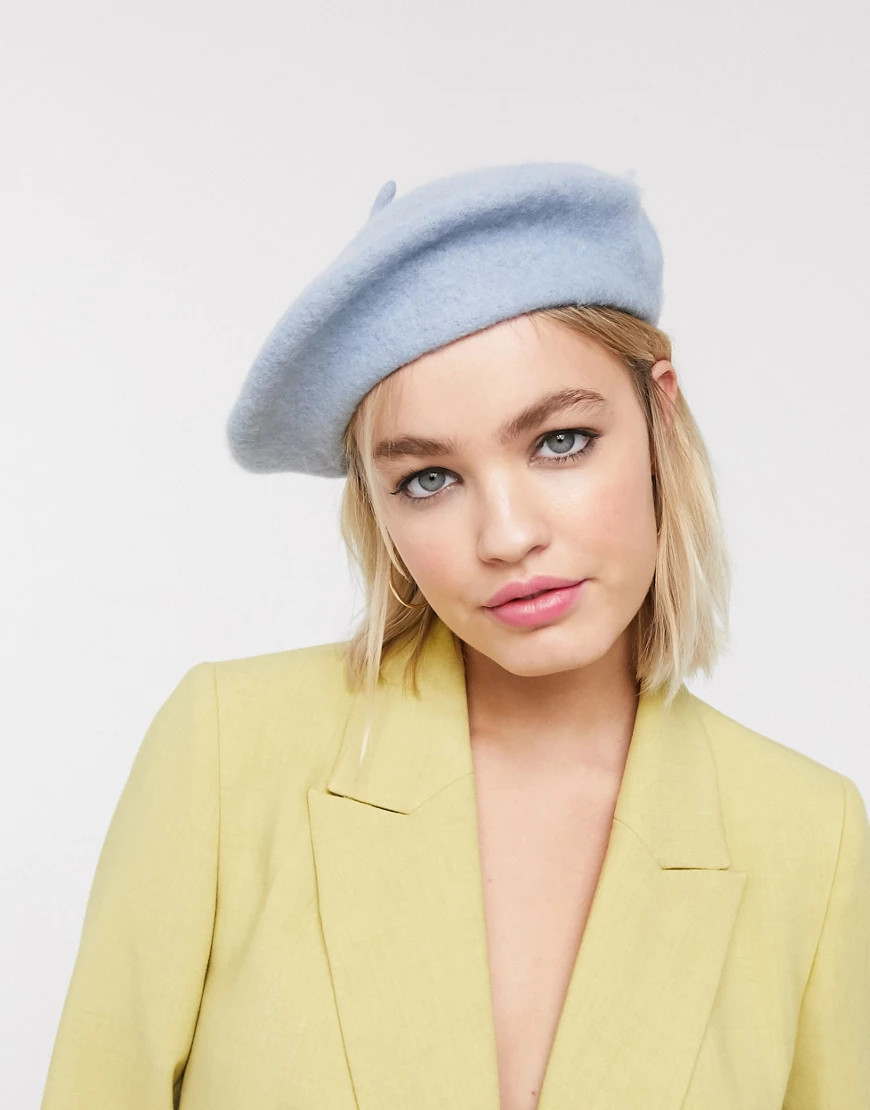 Monki beret-Blue | ASOS (Global)