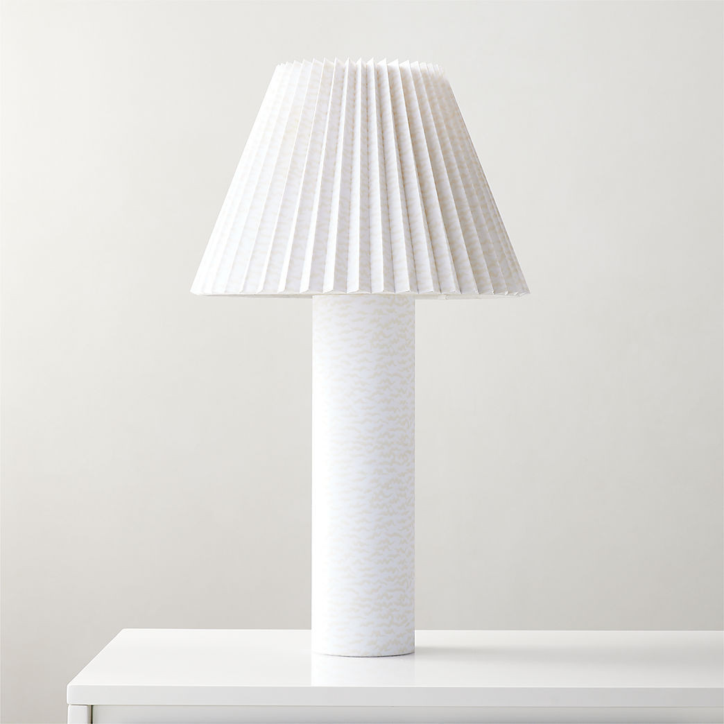 Scrunch Ivory Table Lamp + Reviews | CB2 | CB2