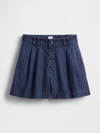 Gap × DÔEN High Rise Pleated Denim Trouser Shorts | Gap (US)