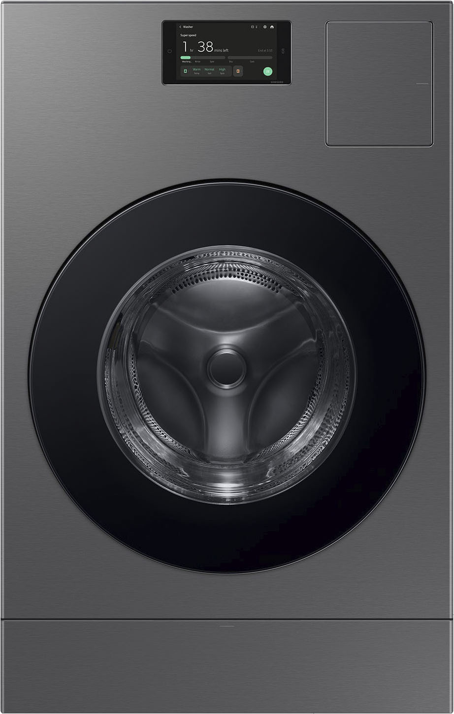 Samsung - 5.3 cu. ft. Bespoke AI Ventless Smart All-In-One Front Load Washer/Electric Dryer Combo with Ventless Heat Pump - Dark Steel | Best Buy U.S.