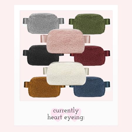 What!? Cutest lil Lulu sherpa fanny pack dupe in soooo many colors — all currently under $20 and most only $12!!!! I need every color.

#LTKfindsunder50 #LTKitbag #LTKsalealert
