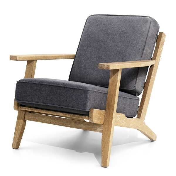 Crestlive Products Home Upholstered Wooden Lounge Chair with Cushions | Bed Bath & Beyond