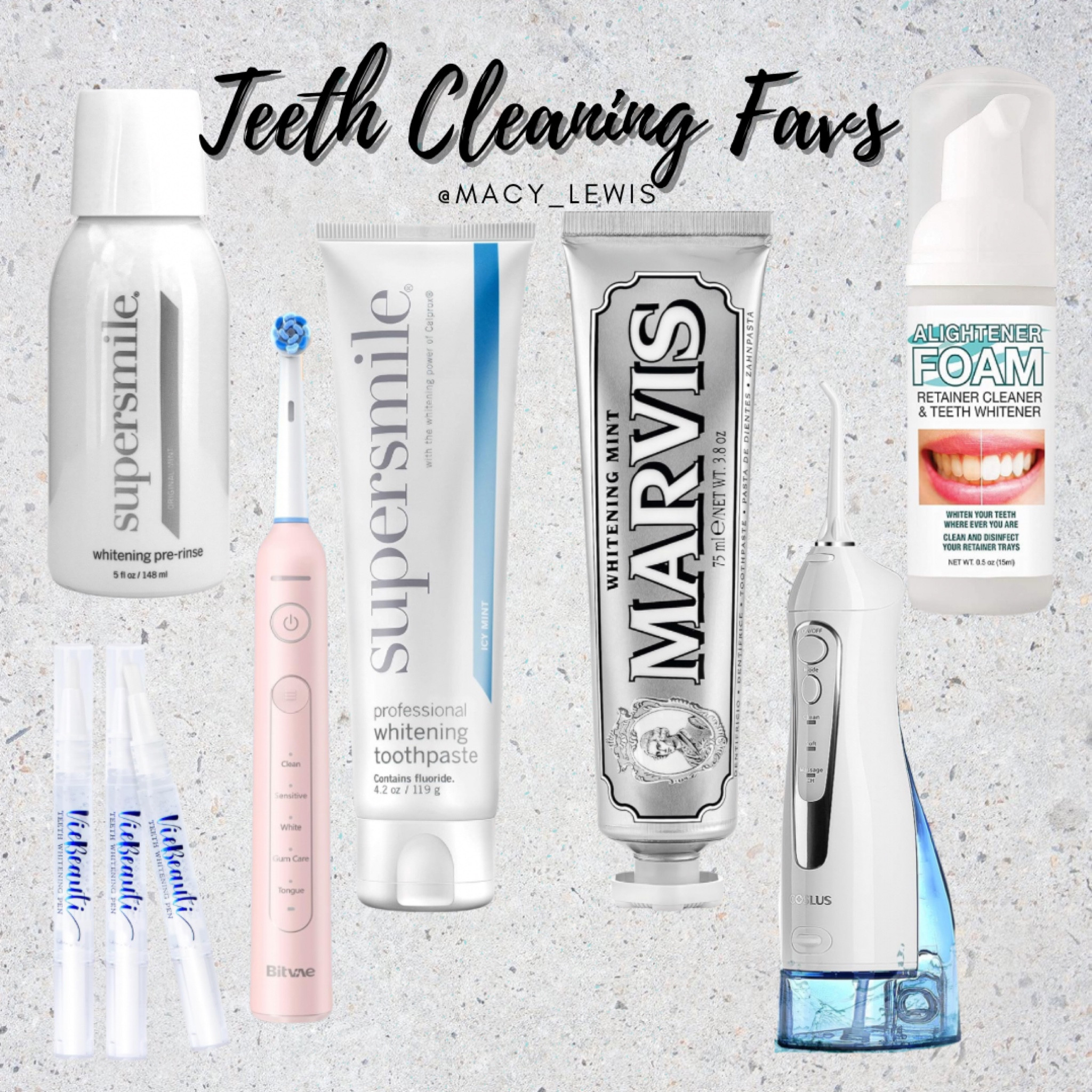 I've been using all of these products religiously for the most part, and I'm able to have a smile I'm proud to have. Whitening strips fry my teeth (sarcasm) and burn so badly. For a sensitive, easy solution snag these finds up for yourself!

#LTKfindsunder100 #LTKfindsunder50 #LTKsalealert