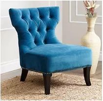 Vera Microsuede Fabric Chair, Petrol Blue | Sam's Club
