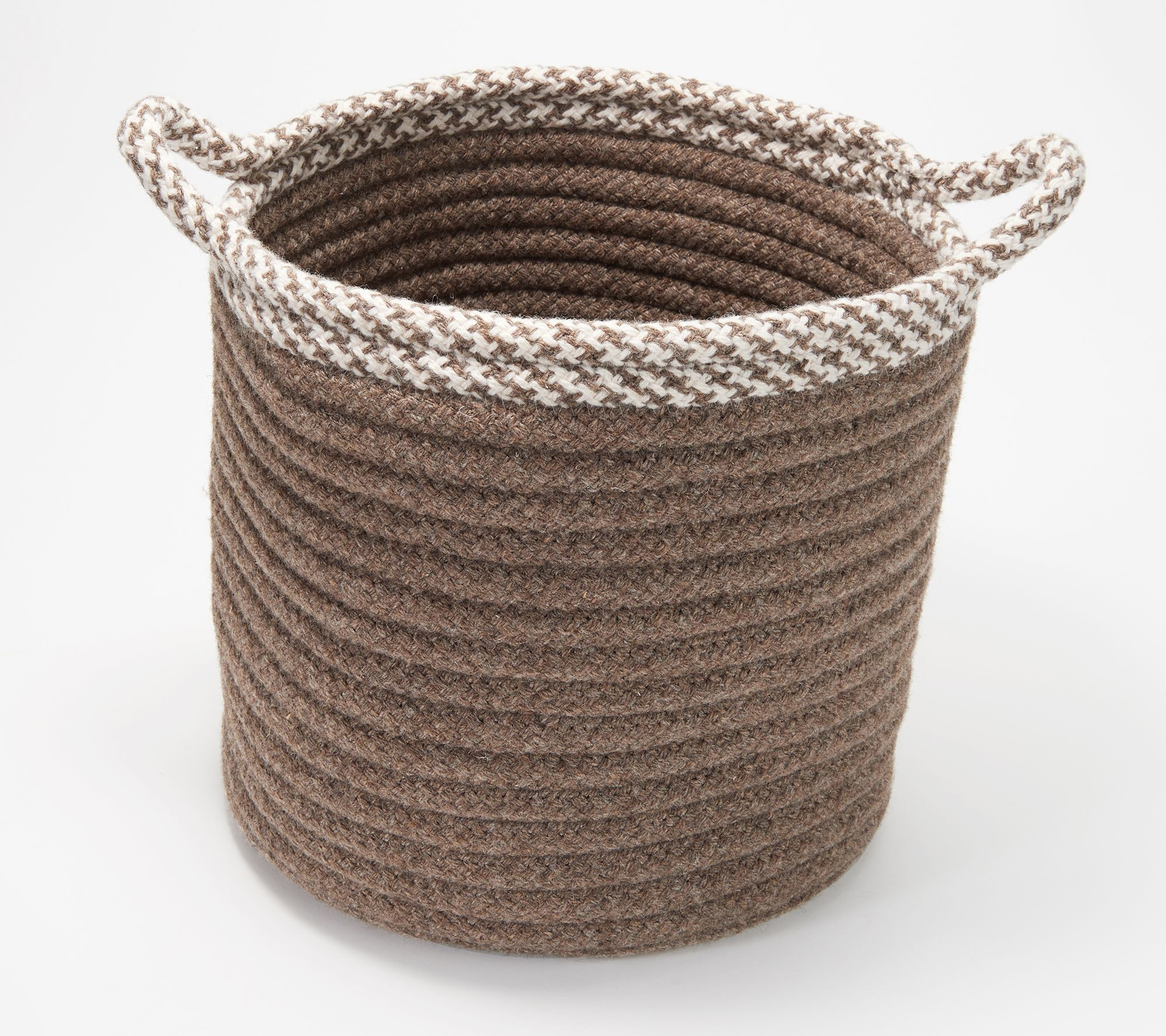 Scott Living 13"x 13" x 13" Houndstooth Trim Basket | QVC