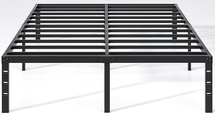Metal Bed Frame,King Size Bed Frame with Storage Space,Heavy Duty Sturdy Mattress Foundation,Easy... | Amazon (US)