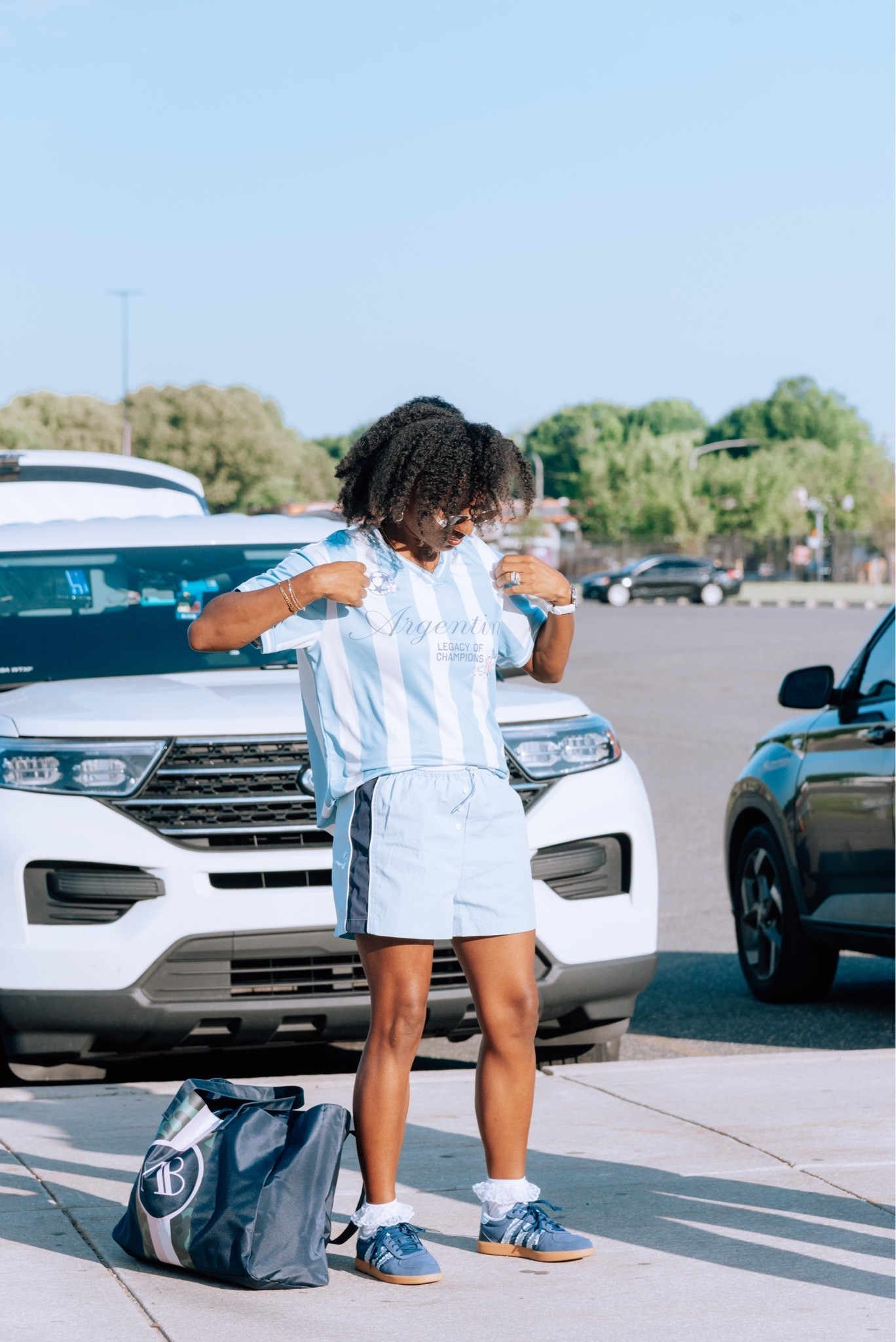 FIFA World Cup jersey styling

#LTKootd