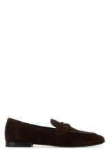 Prada Suede Moccasin Loafer — Brown | Italist Inc.