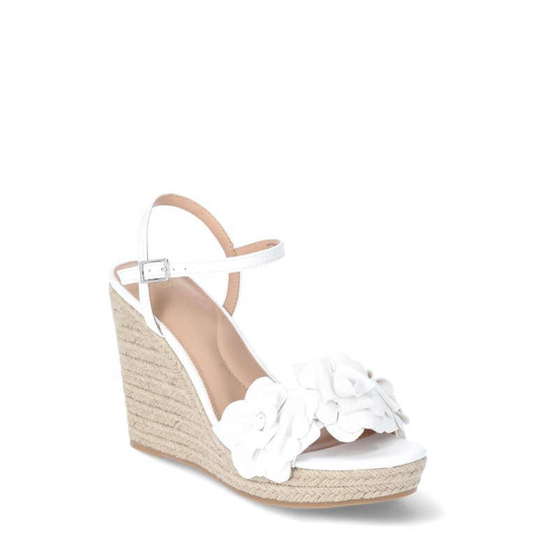 Time And Tru Women's Flower Wedge Sandal | Walmart (US)